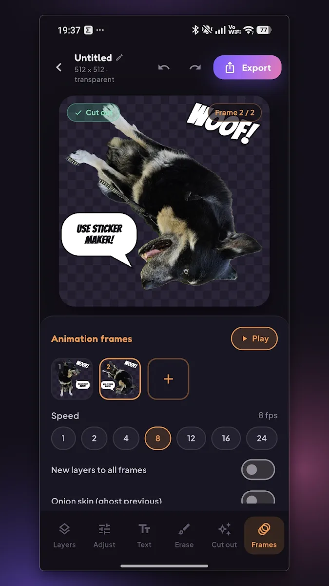 Sticker Maker: frames